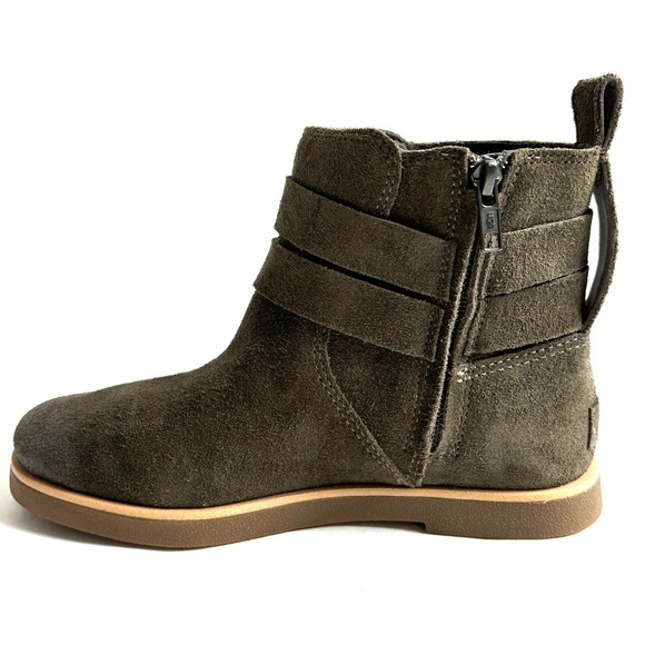 UGG Josefene Suede Strap Metal Buckle Ankle Boots Slate Dark Green Size 6 - Picture 4 of 17